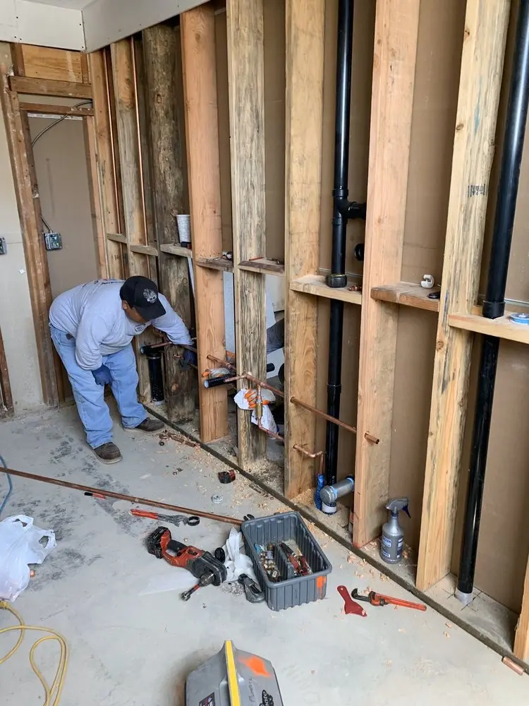 Commercial rough-in plumbing for Water Heater Replacement in North Jackson